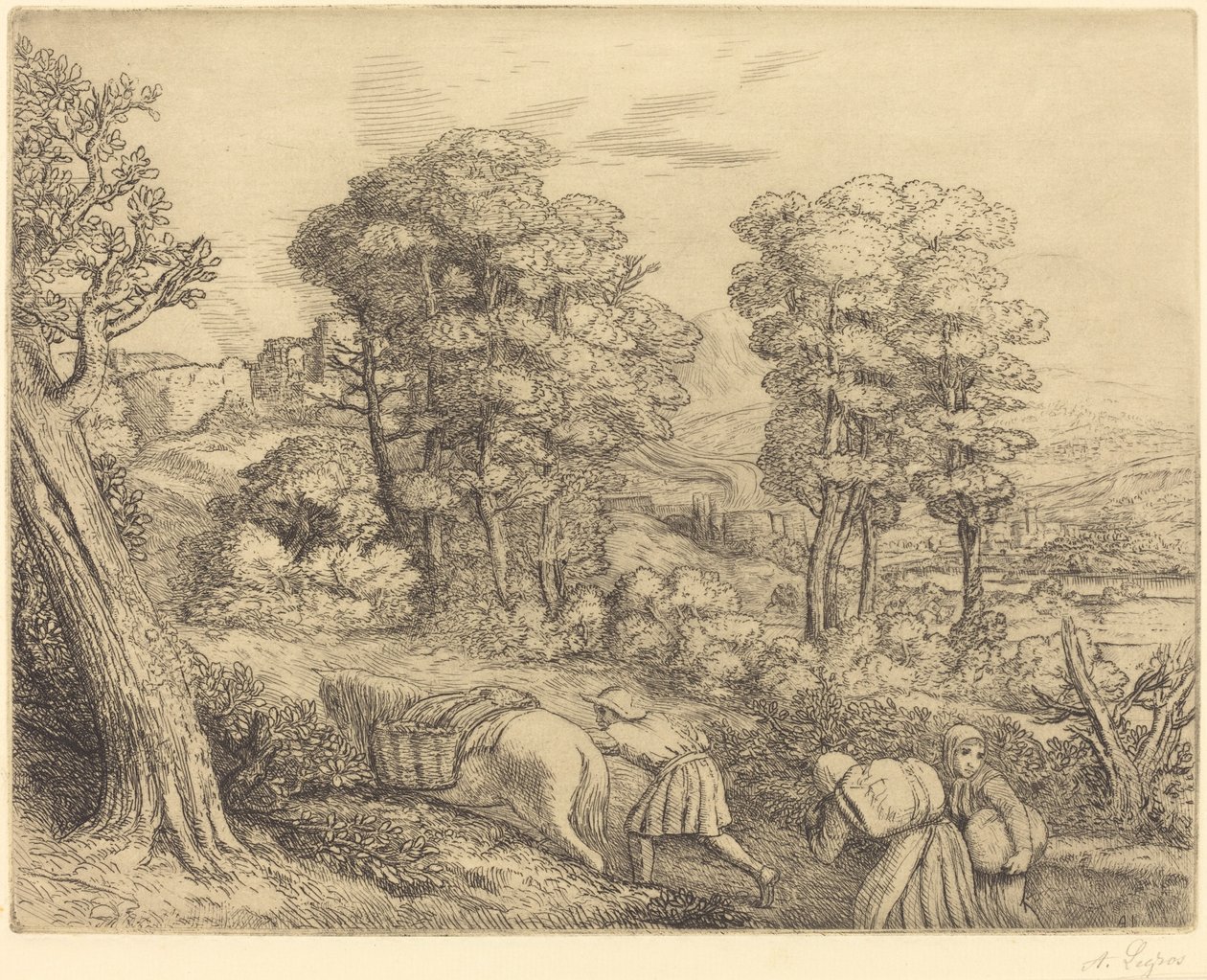 Återgå till gården (Le retour a la ferme) av Alphonse Legros
