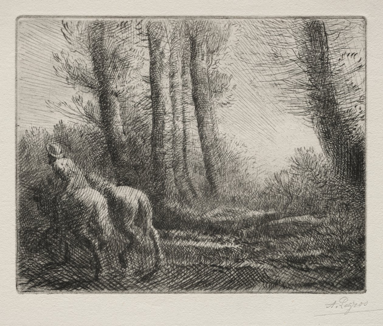 Återvänder från Tilling the Land av Alphonse Legros