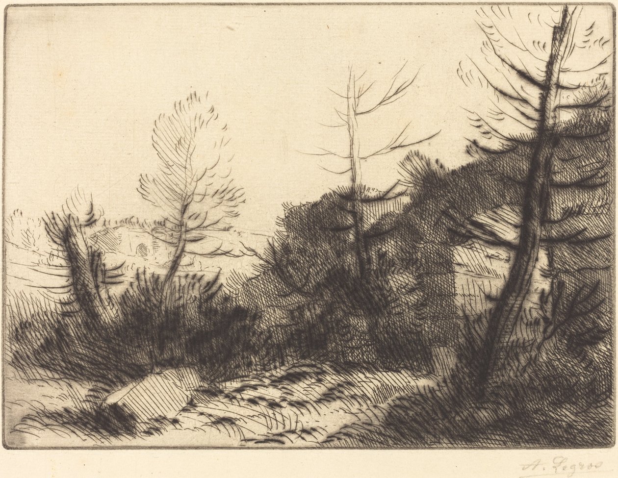 Romersk ruin Ruin romaine. av Alphonse Legros