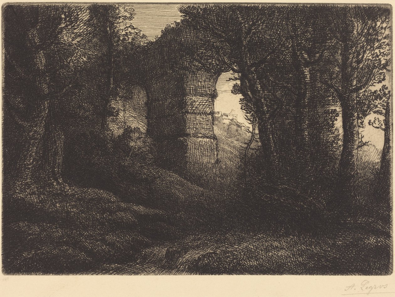 Ruinerna av en forntida akvedukt (Ruine d