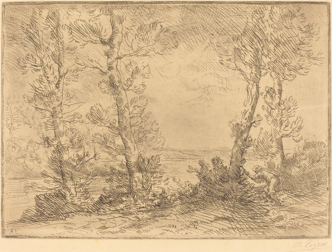 Laxfiskare av Alphonse Legros