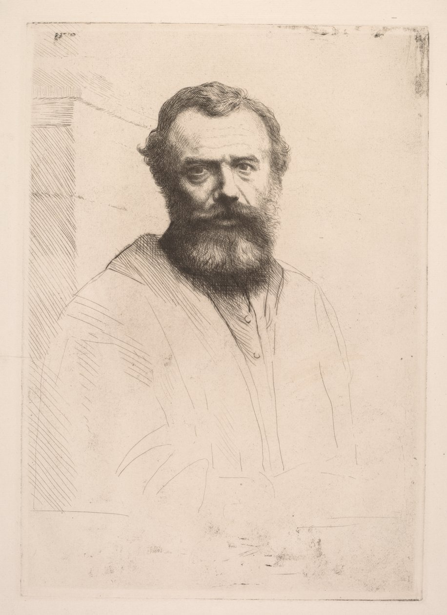 Självporträtt (tredje plattan) av Alphonse Legros