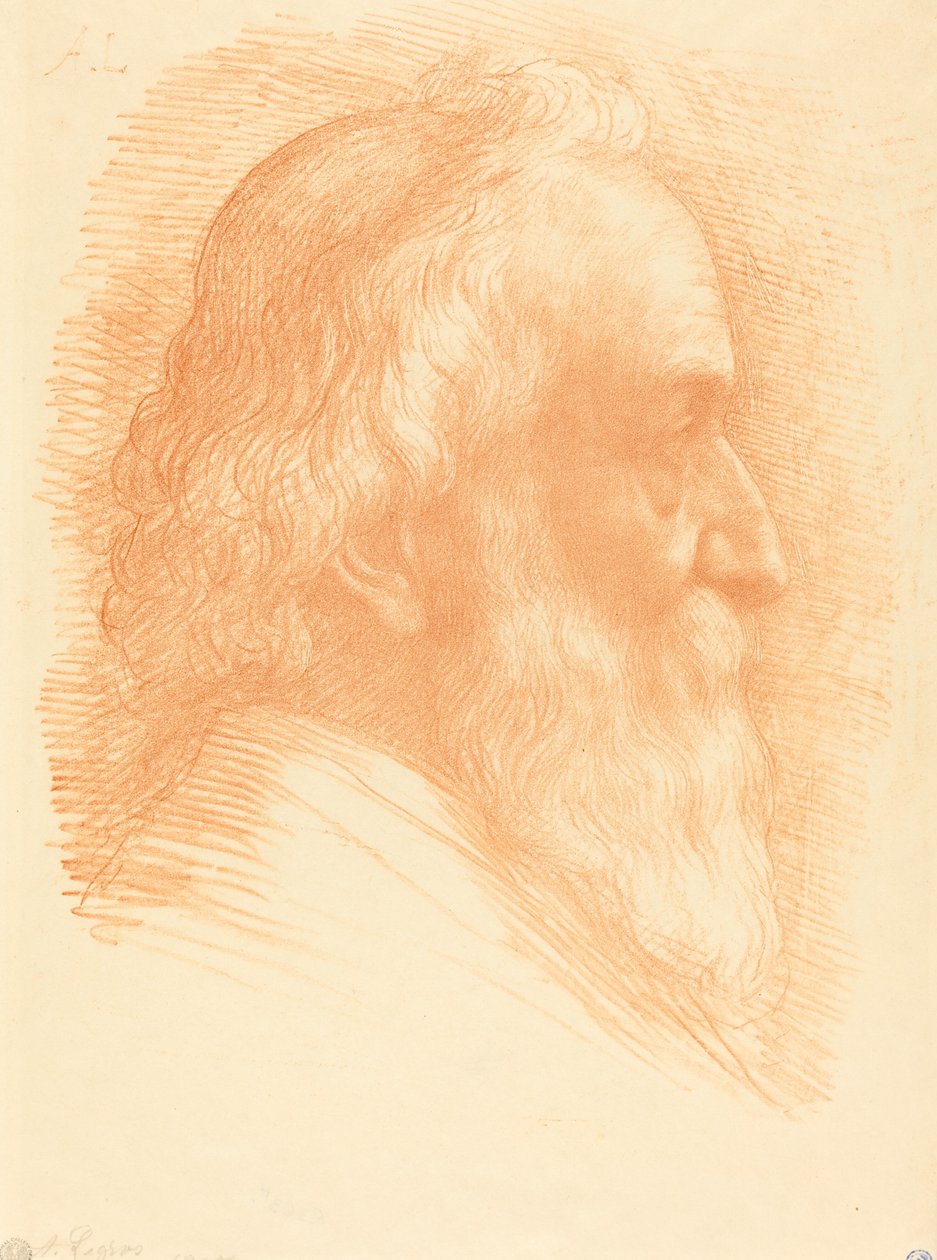 Självporträtt, 10:e plattan, 1905. av Alphonse Legros
