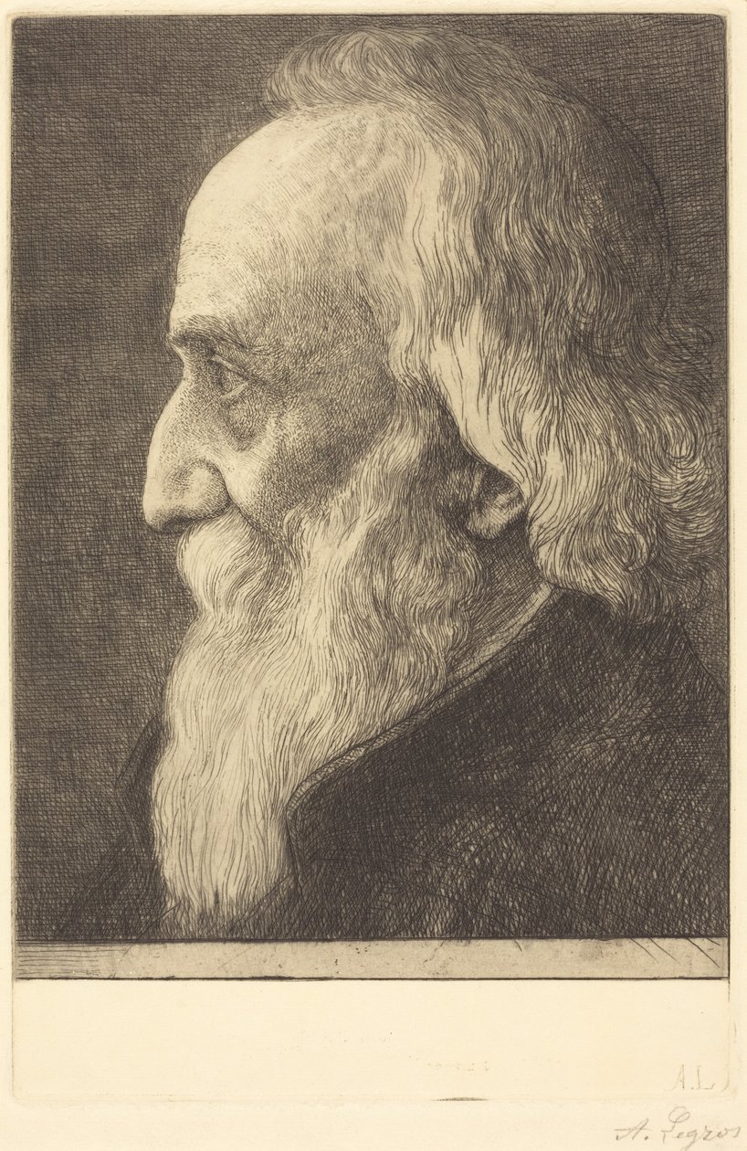 Självporträtt, 13:e planschen av Alphonse Legros