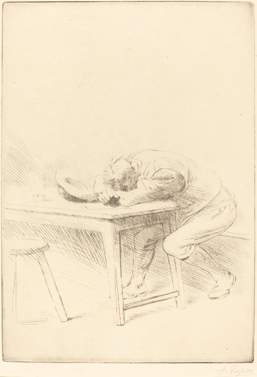 Siesta av en arbetare Siesta av en arbetare. av Alphonse Legros
