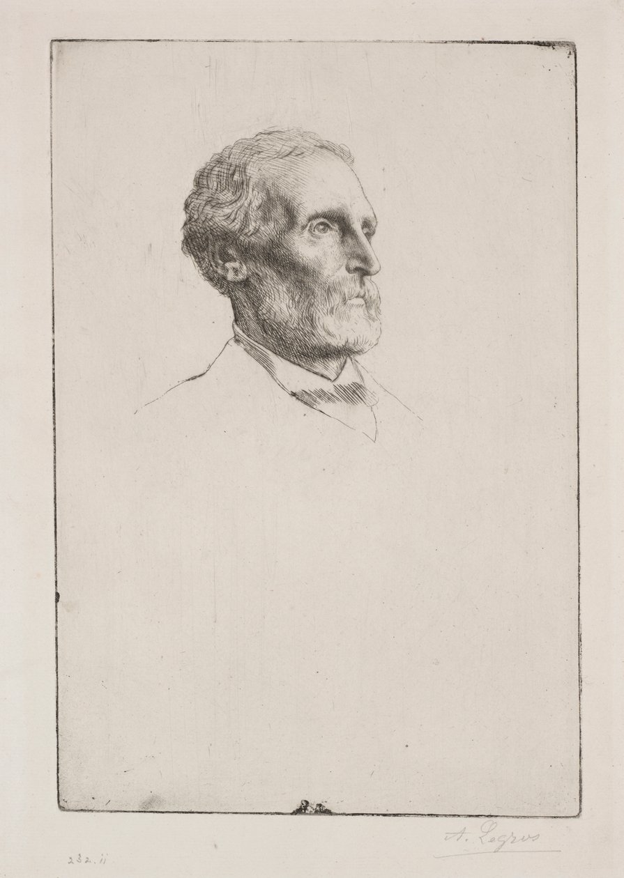 Sir Frederick W. Burton av Alphonse Legros