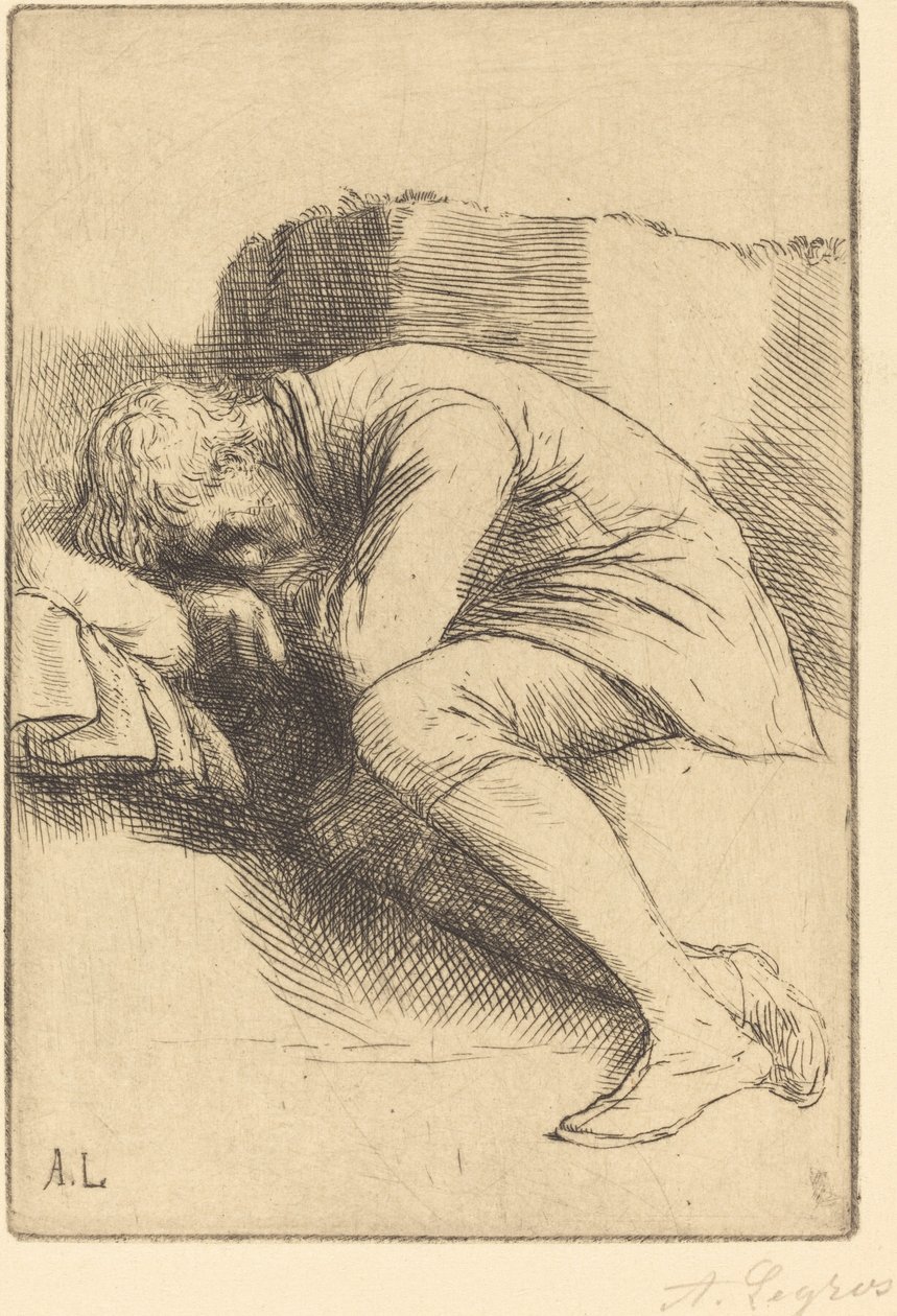 Sleeper En sovhytt. av Alphonse Legros