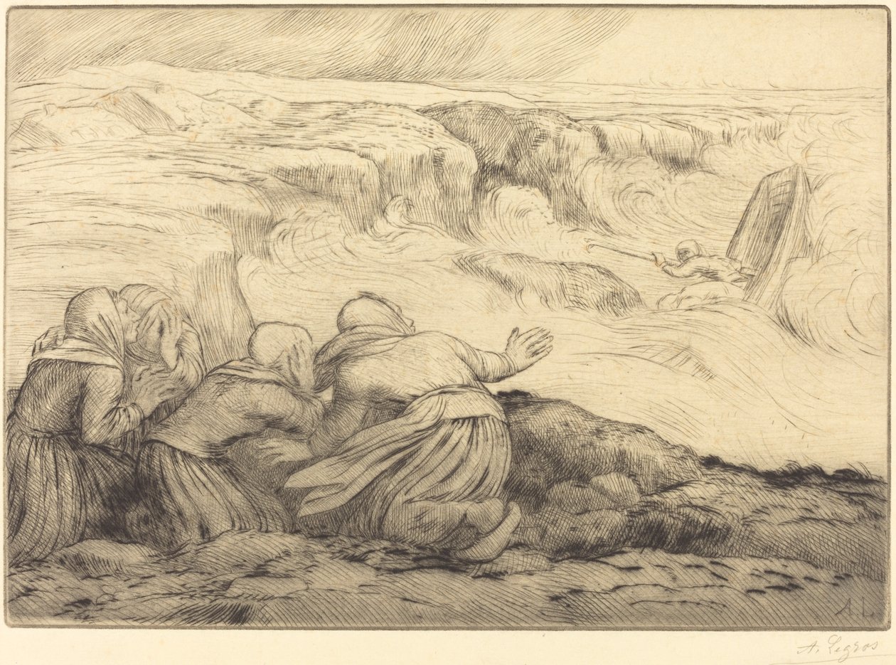 Liten båt i fara (Barque en peril) av Alphonse Legros