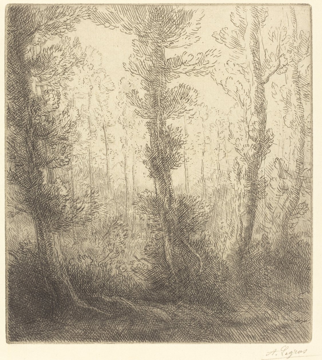 Liten sjö av Alphonse Legros