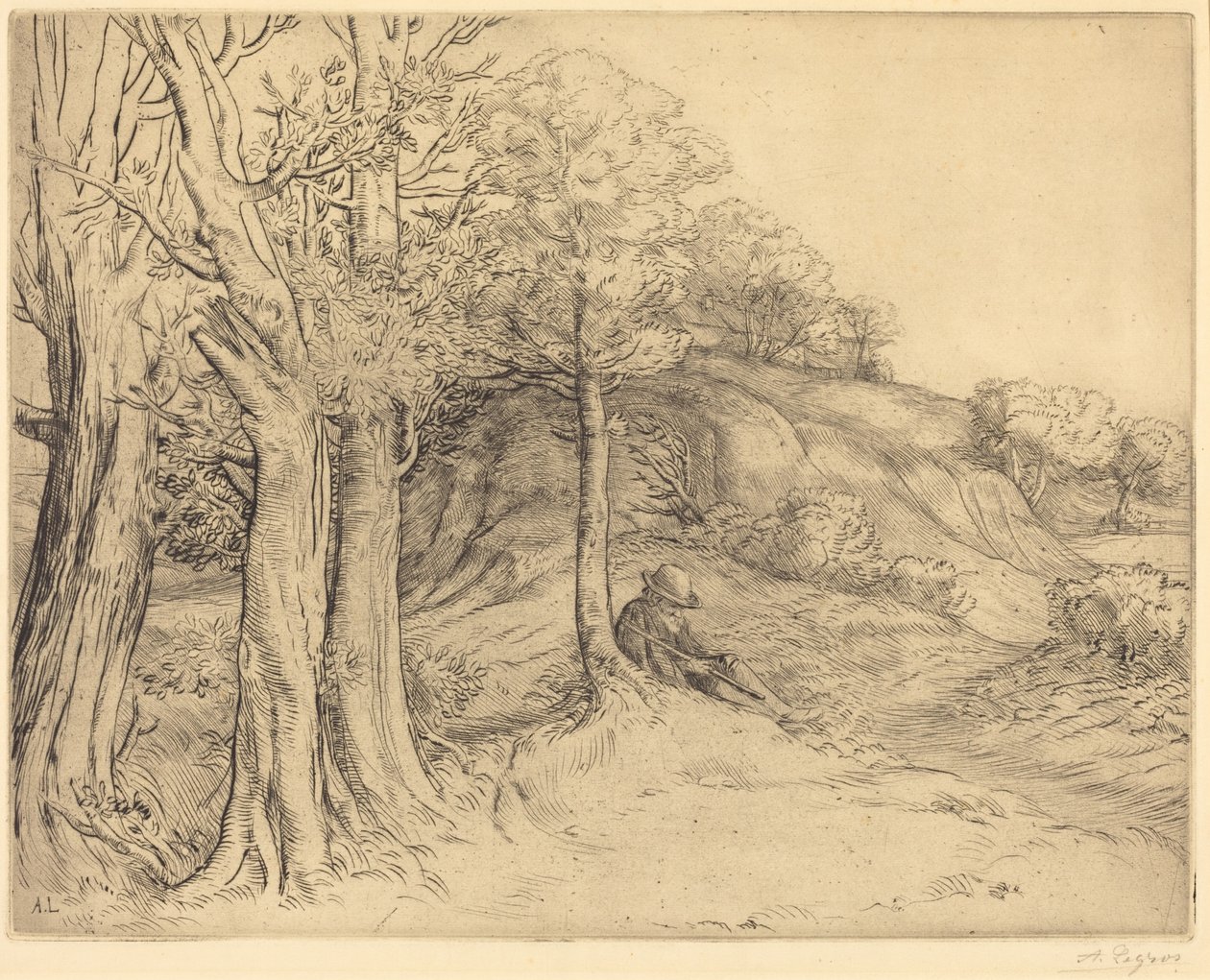 Ensamhet (Ensamhet (Landskap)) av Alphonse Legros
