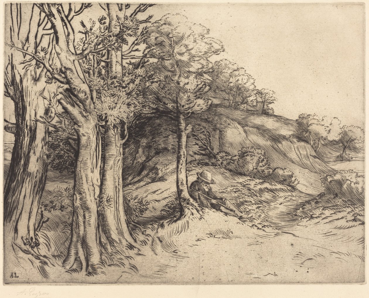 Ensamhet (Ensamhet (Landskap)) av Alphonse Legros