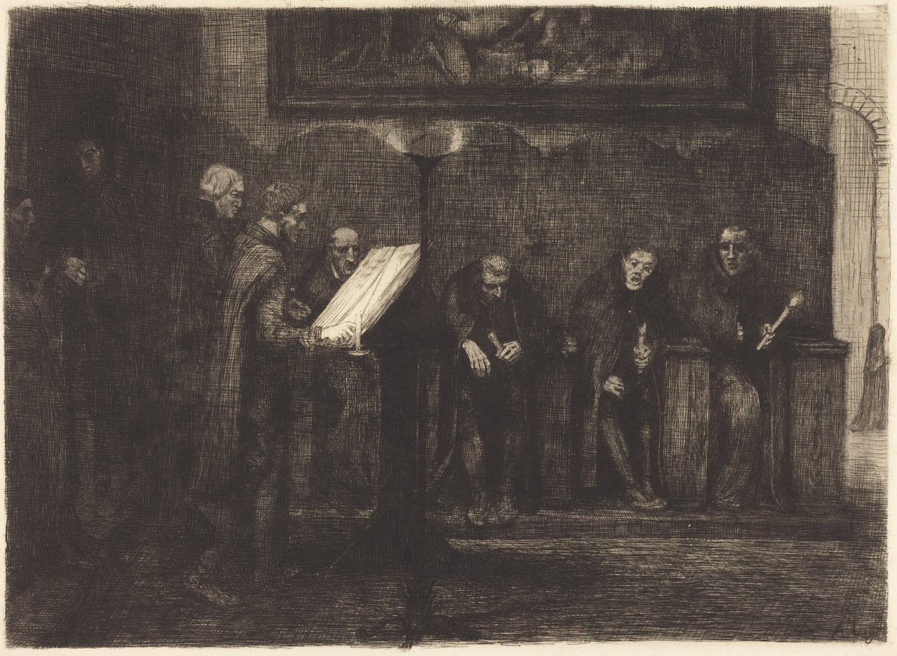 Spanish Singers (De spanska sångarna) av Alphonse Legros