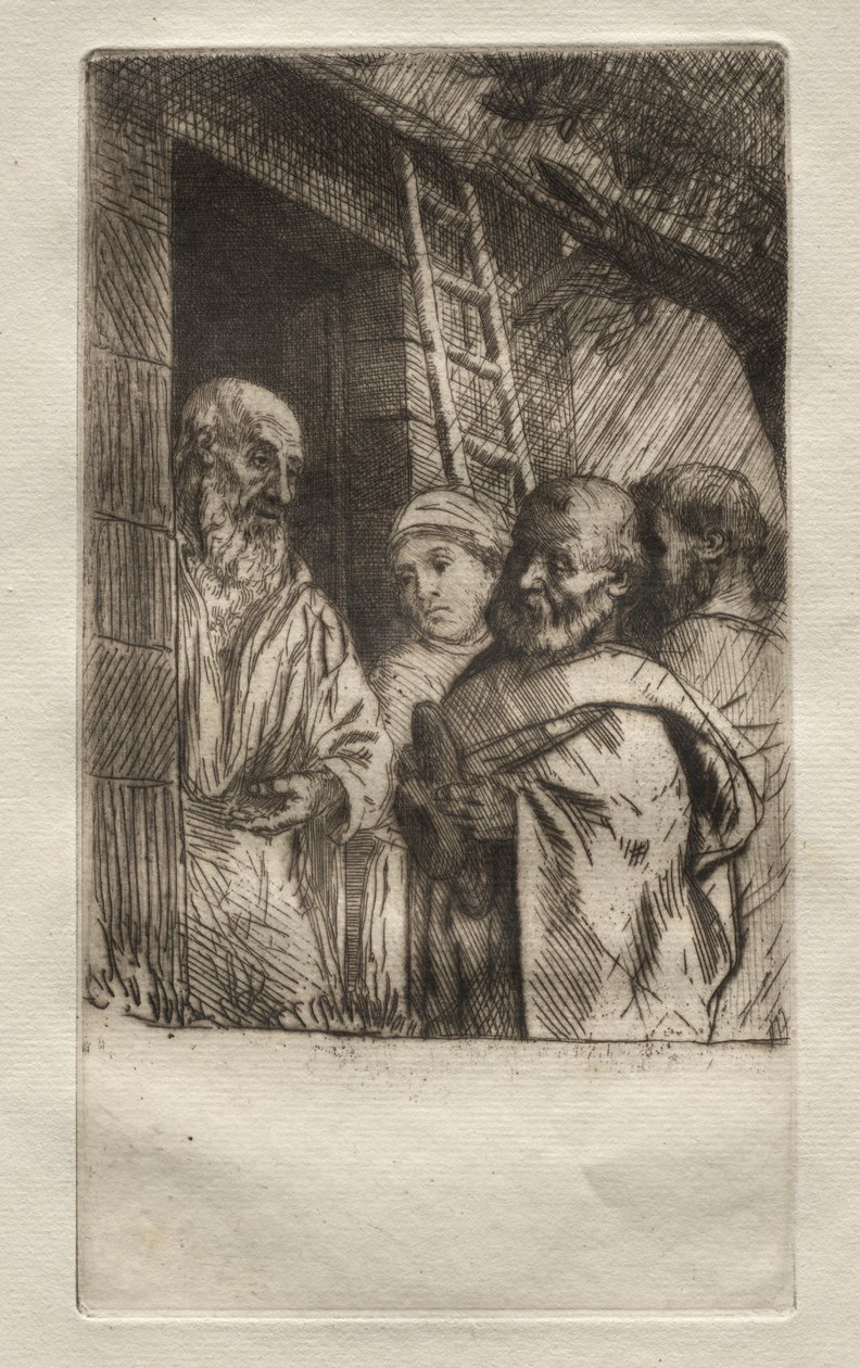 St. Peter och St. Paul vid porten till Bonhomme Misère av Alphonse Legros