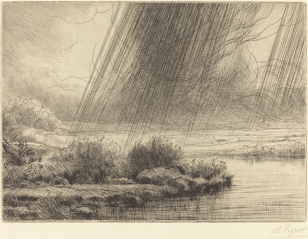 Storm av Alphonse Legros
