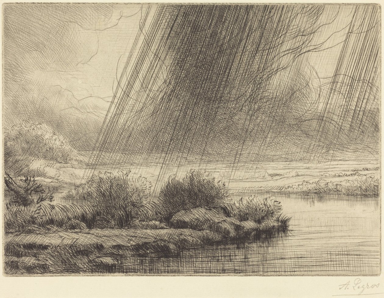 Storm (En storm) av Alphonse Legros