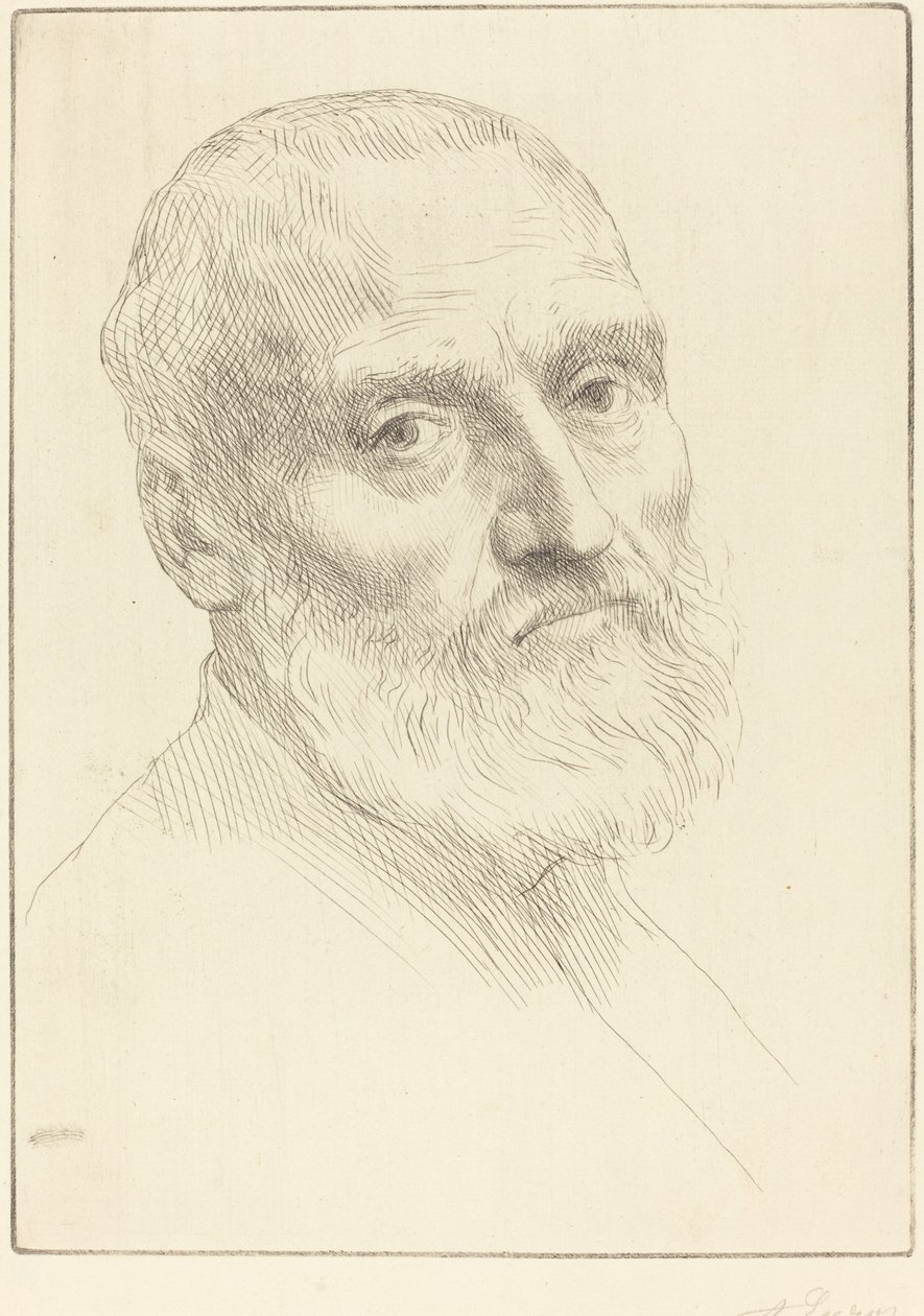 Studie för Head of a Man (Etude de tete d