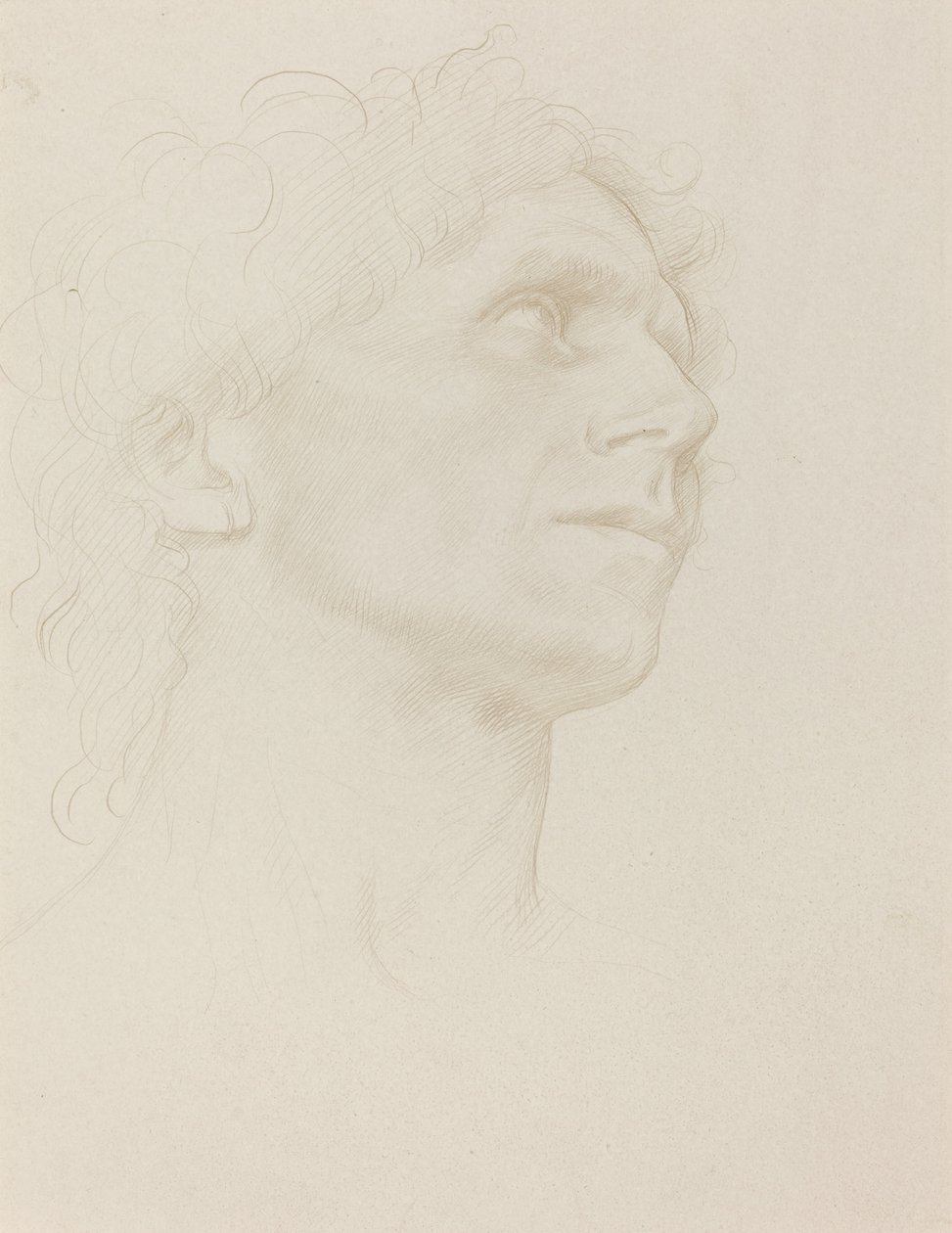 Studie av kvinnans huvud, högervänd av Alphonse Legros