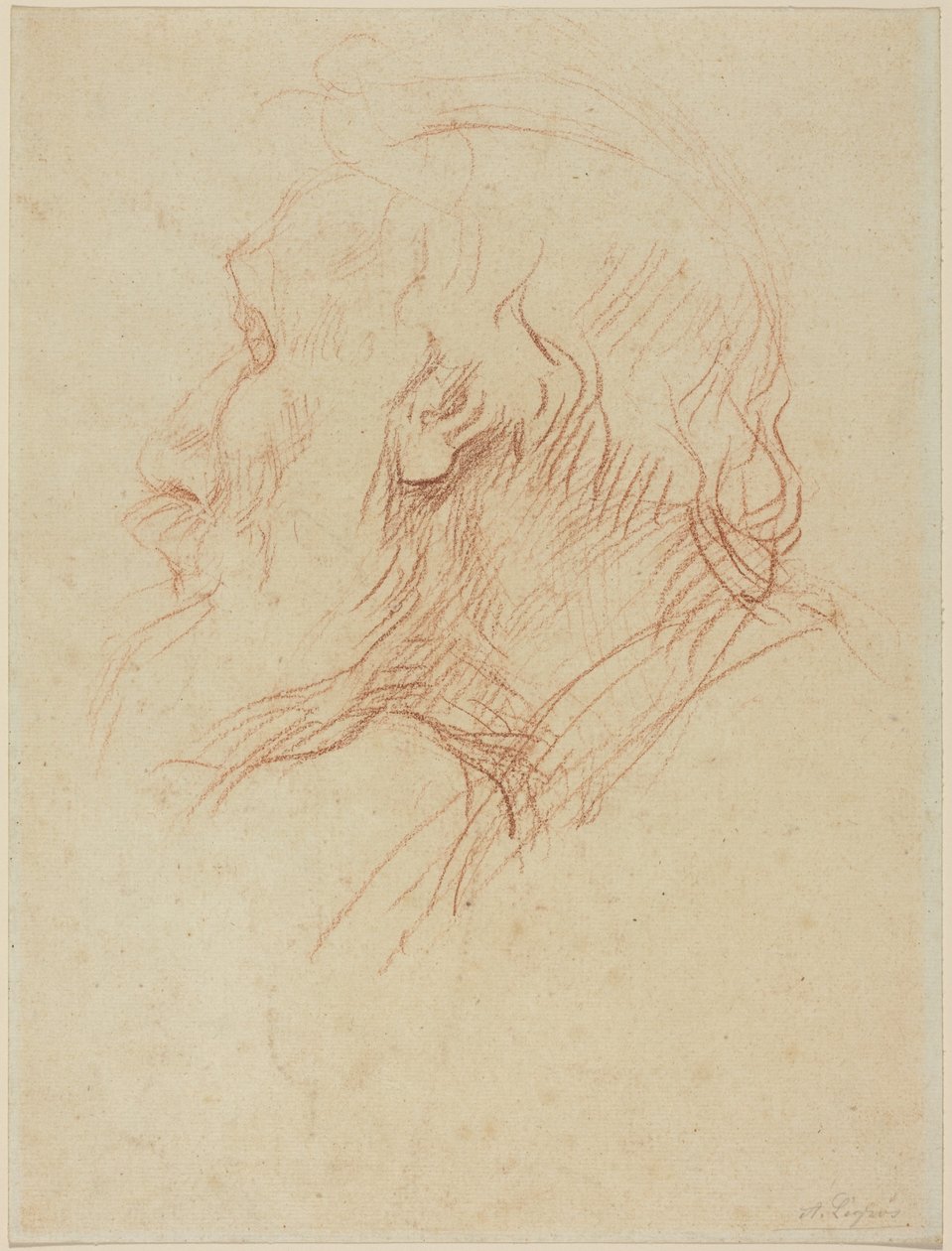 Studie av en tiggare av Alphonse Legros