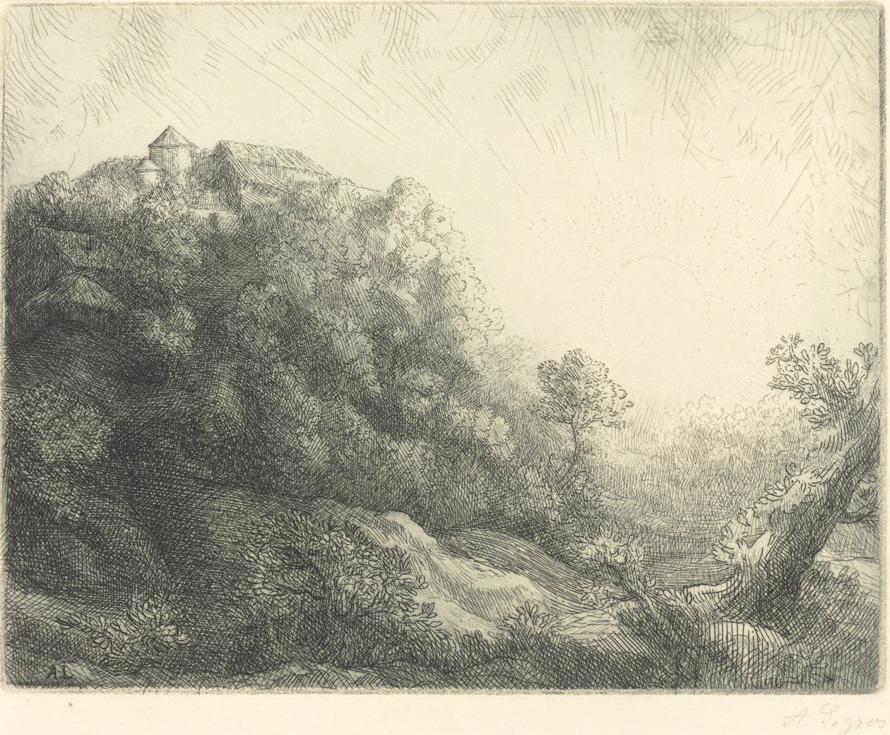 Soluppgång (Soluppgång: Höst) av Alphonse Legros