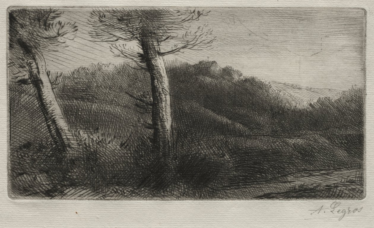 Solnedgång. av Alphonse Legros