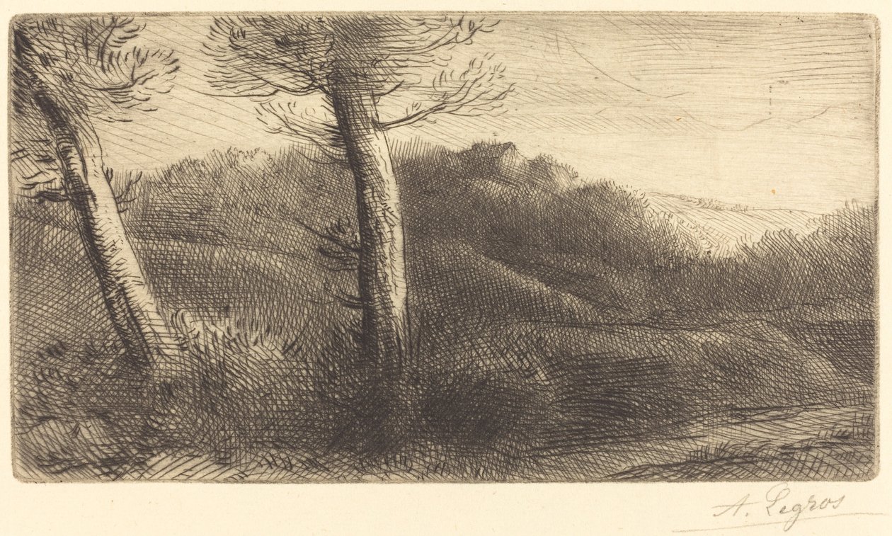 Solnedgång Solnedgång. av Alphonse Legros