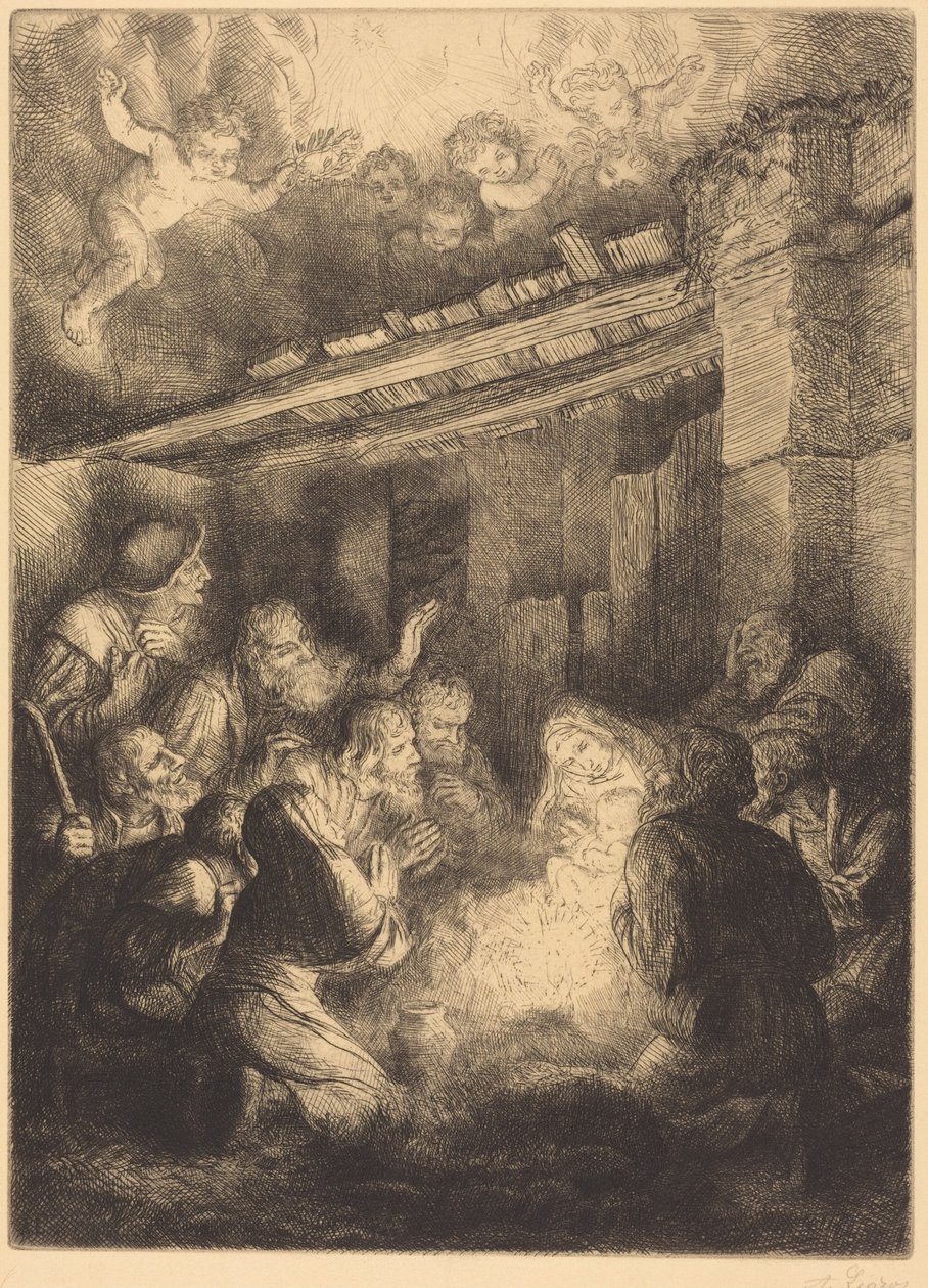 Herdarnas tillbedjan av Alphonse Legros