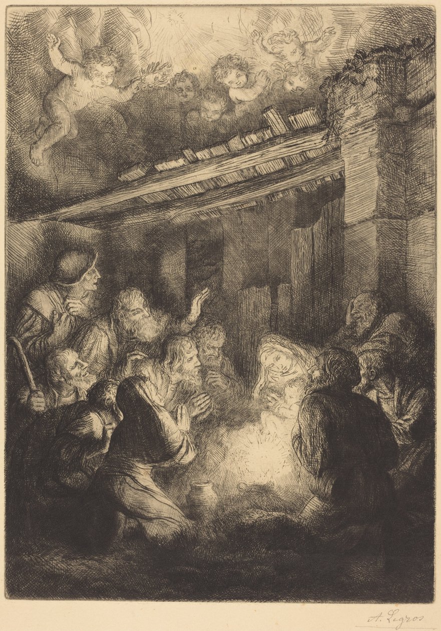 Herdarnas tillbedjan av Alphonse Legros