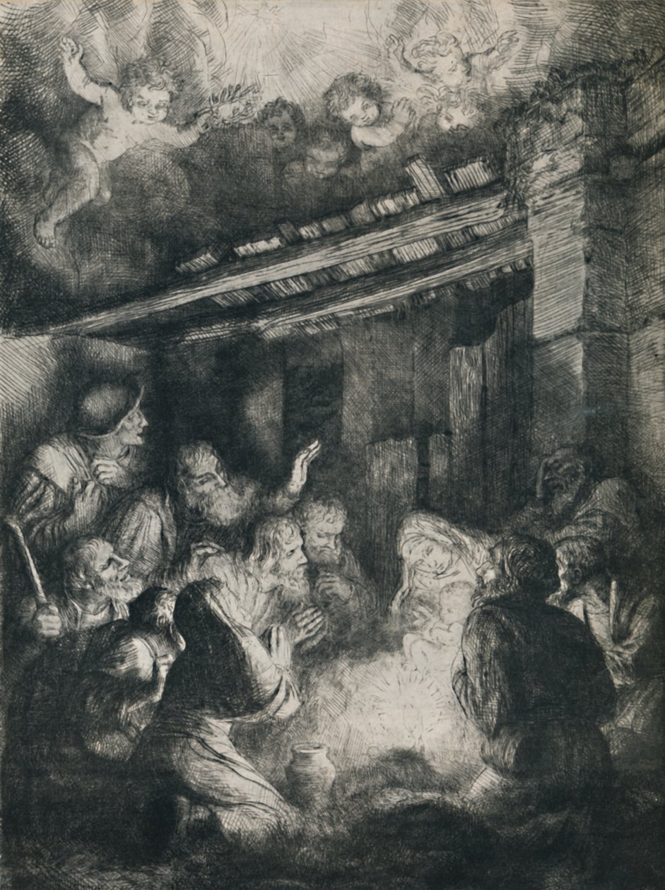 Herdarnas tillbedjan, 1922. av Alphonse Legros