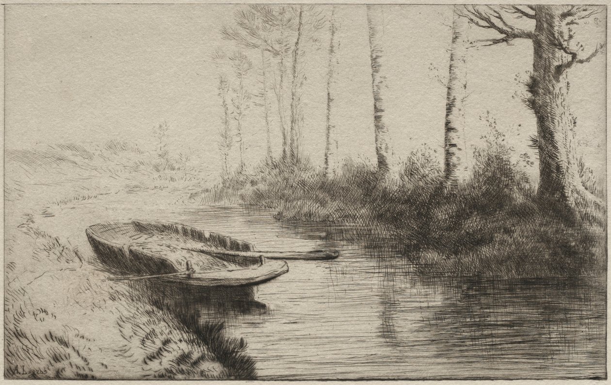 Kanalen, morgon. av Alphonse Legros