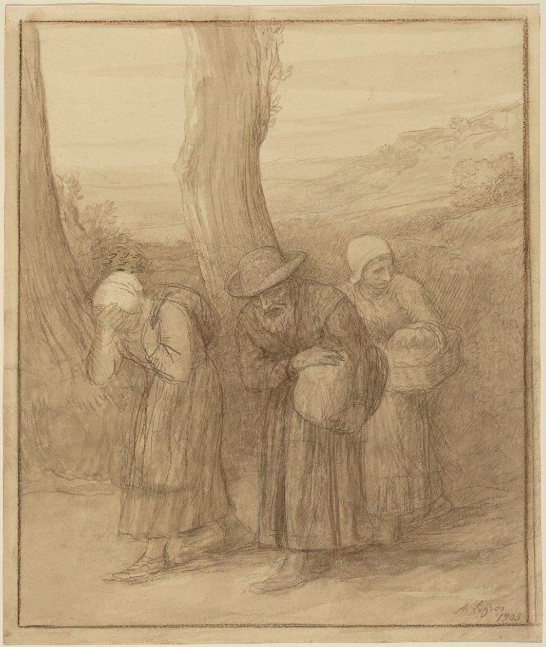 Avresan av Alphonse Legros