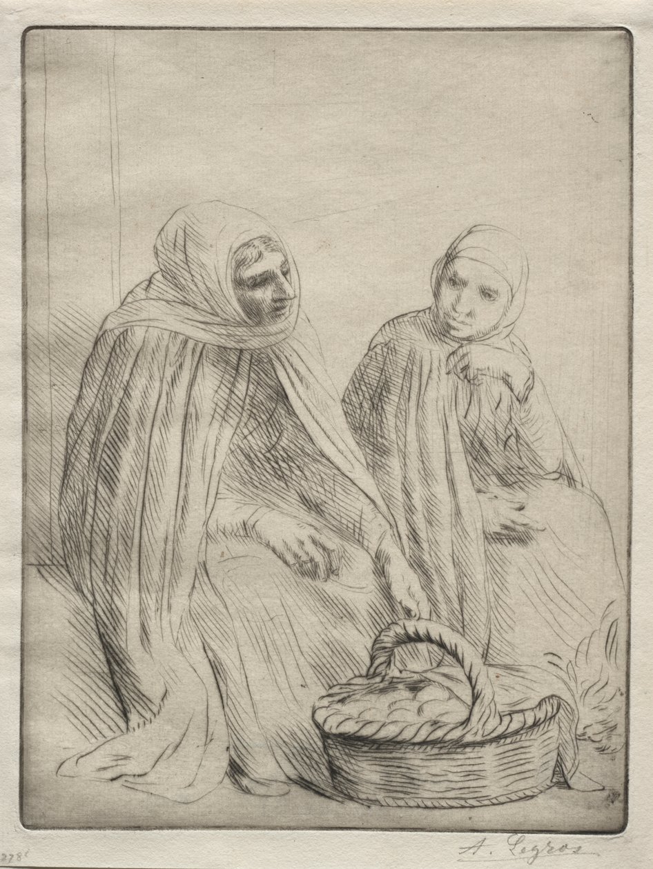 Ägghandlarna (första tallriken) av Alphonse Legros