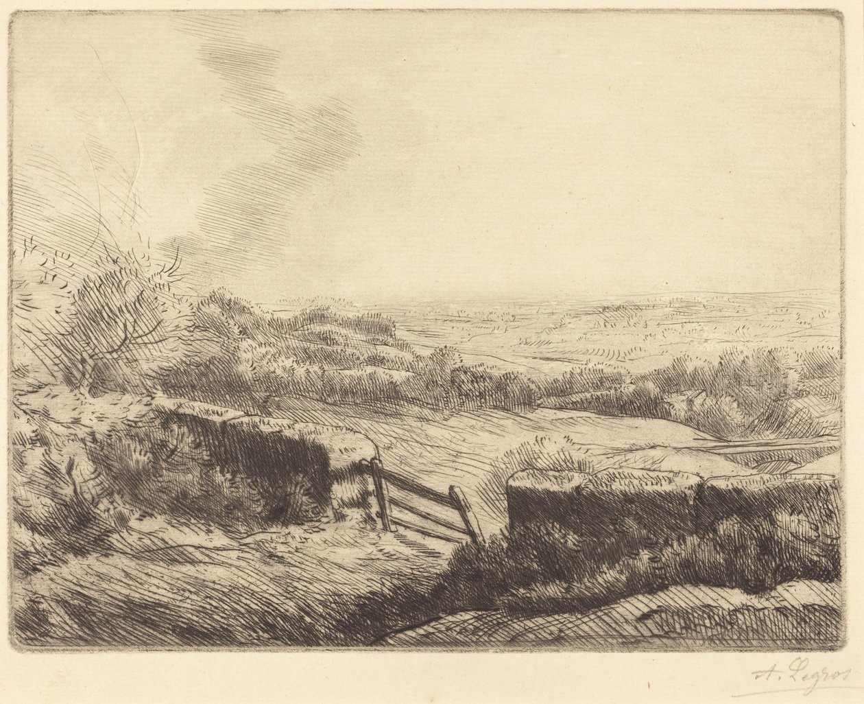 The Gate (Ingången till fältet) av Alphonse Legros
