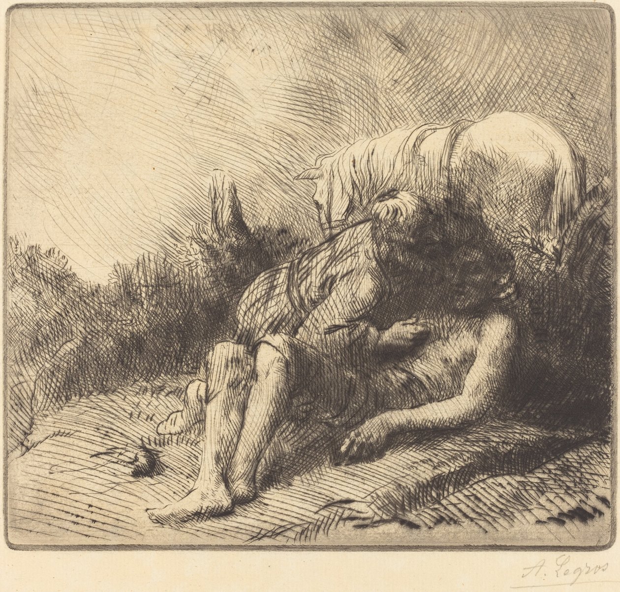 Den barmhärtige samariten av Alphonse Legros