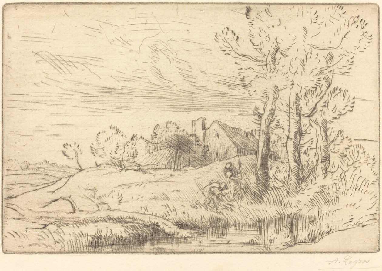 The House of the Well (La maison du puits) av Alphonse Legros