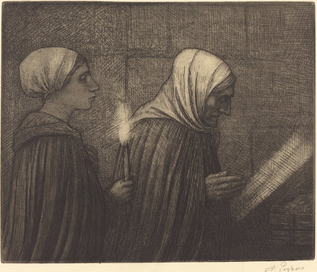 Krubban La creche. av Alphonse Legros