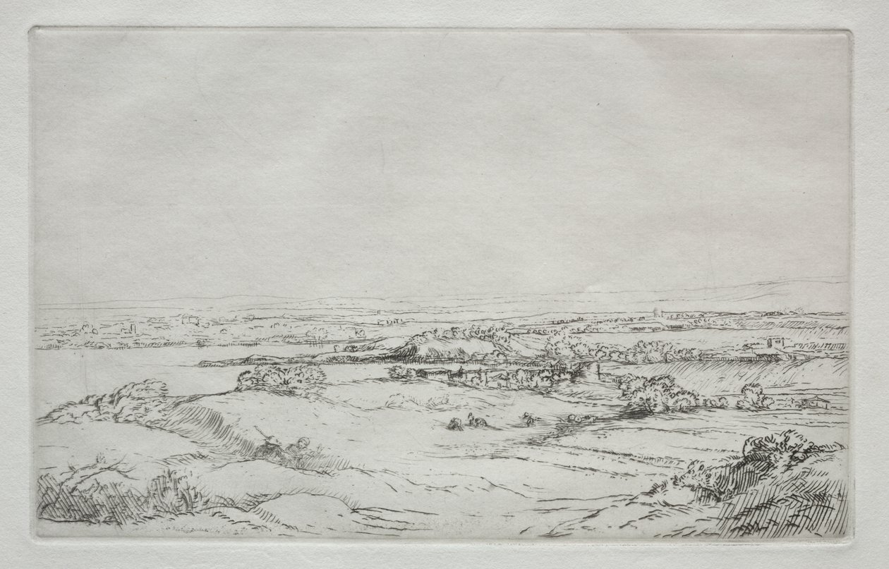 Ängen nära sjön (La Plaine Près Du Lac) av Alphonse Legros