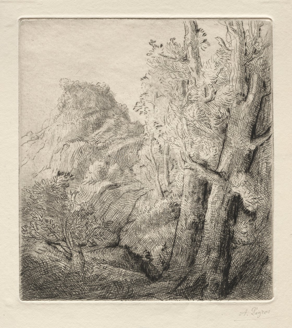 Den gamla staden. av Alphonse Legros
