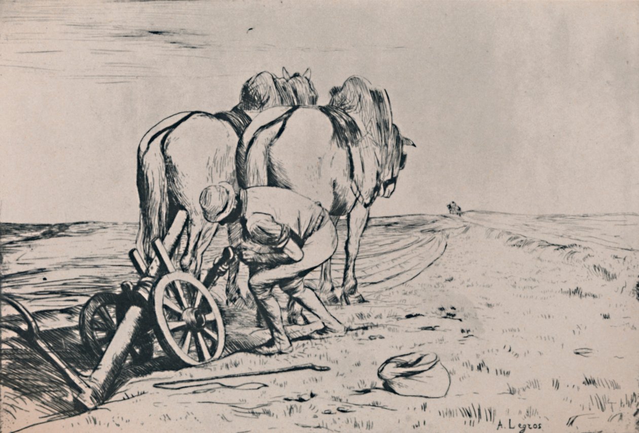 The Plough, mitten av slutet av 1800-talet, 1946 av Alphonse Legros