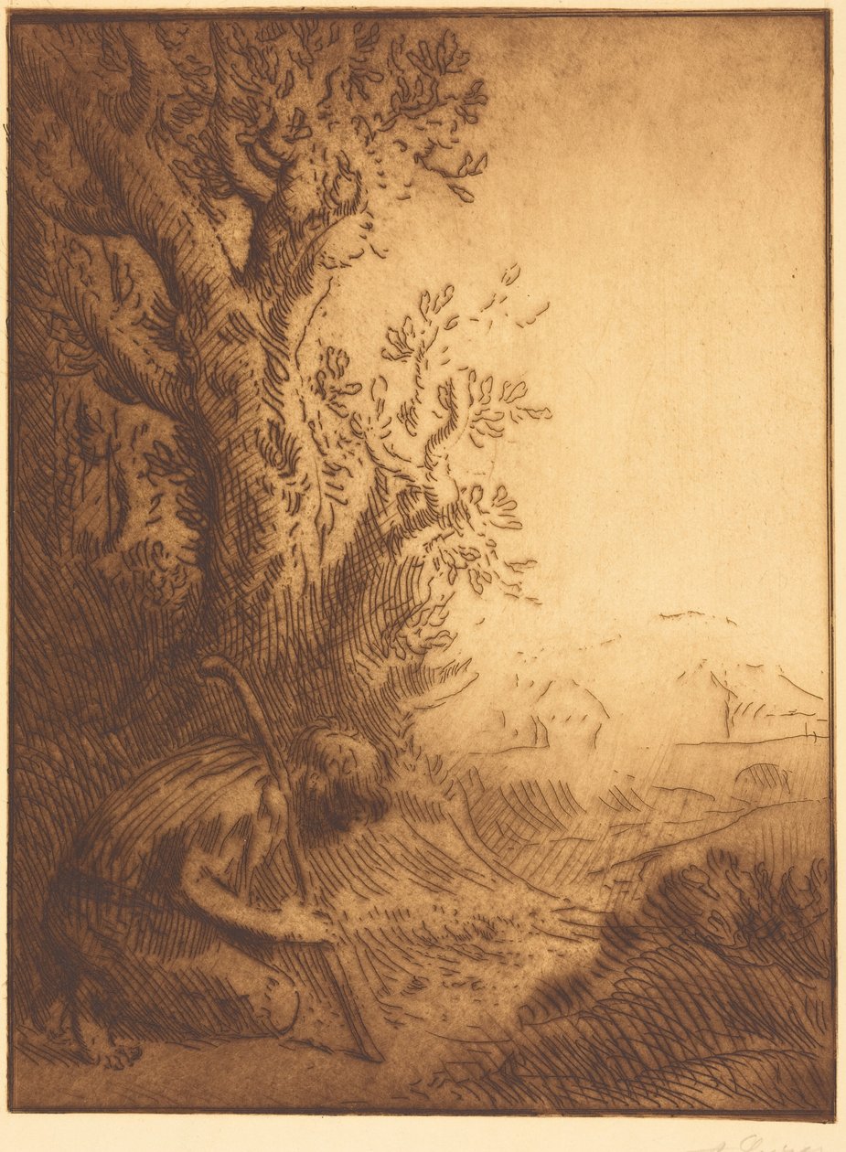 Den förlorade sonen, platta 4 (Den förlorade sonen) av Alphonse Legros