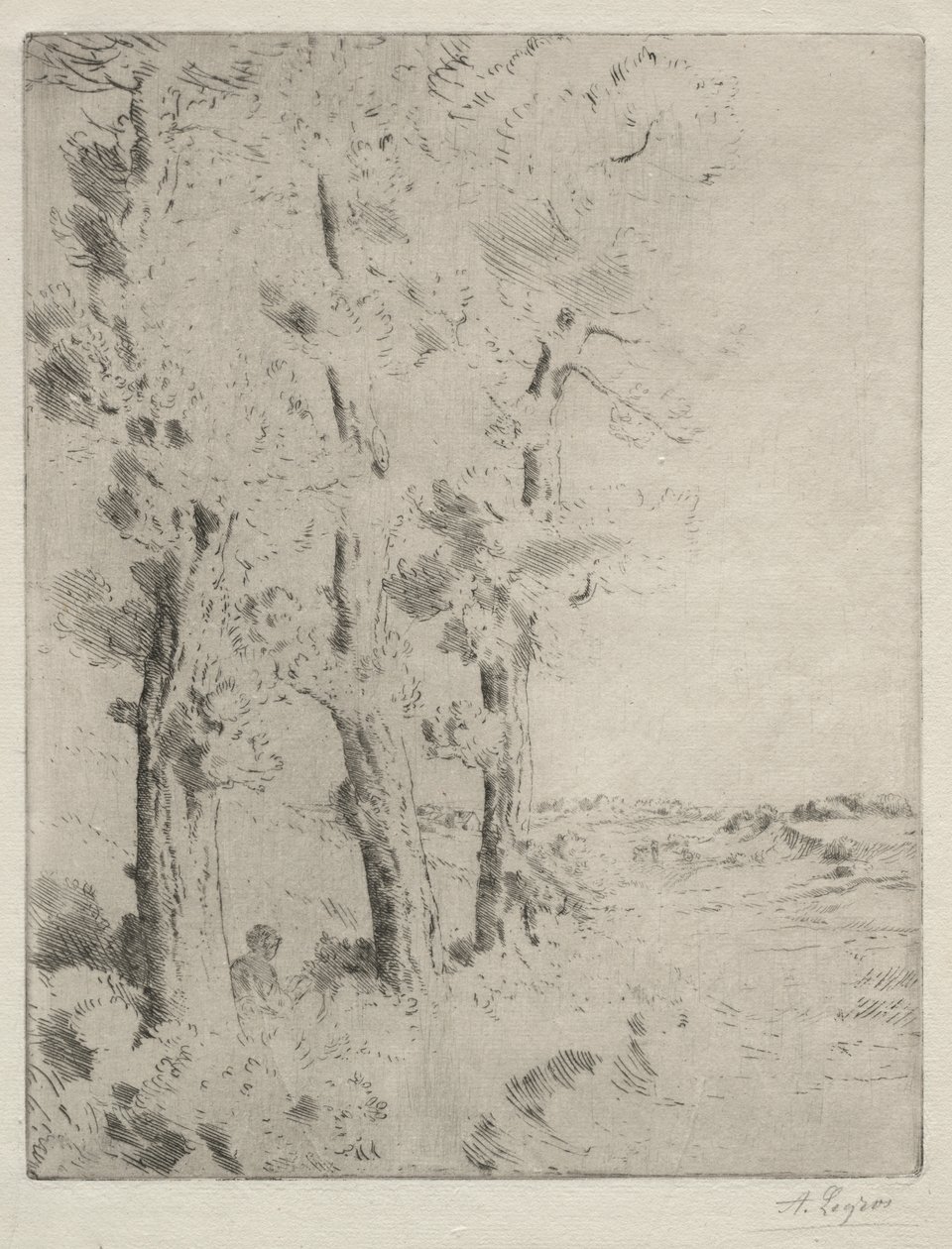 Läsaren: Föreläsningen under träden av Alphonse Legros