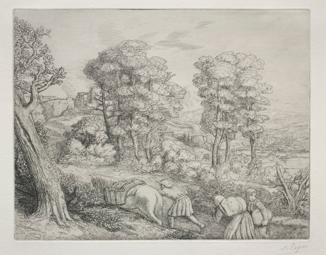Återgången till gården Återgången till gården. av Alphonse Legros