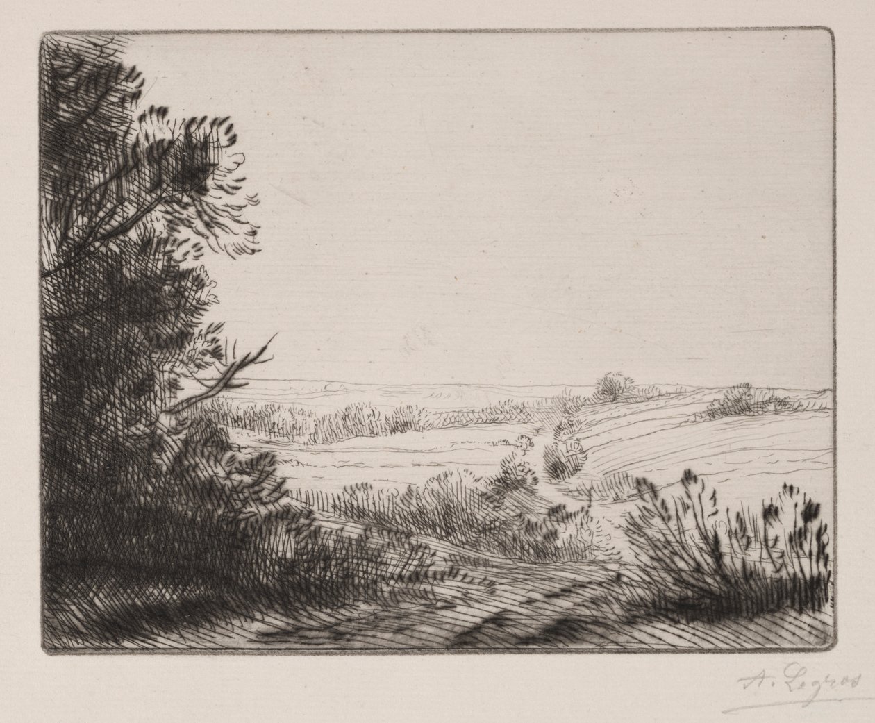 Vägen till Horville. av Alphonse Legros