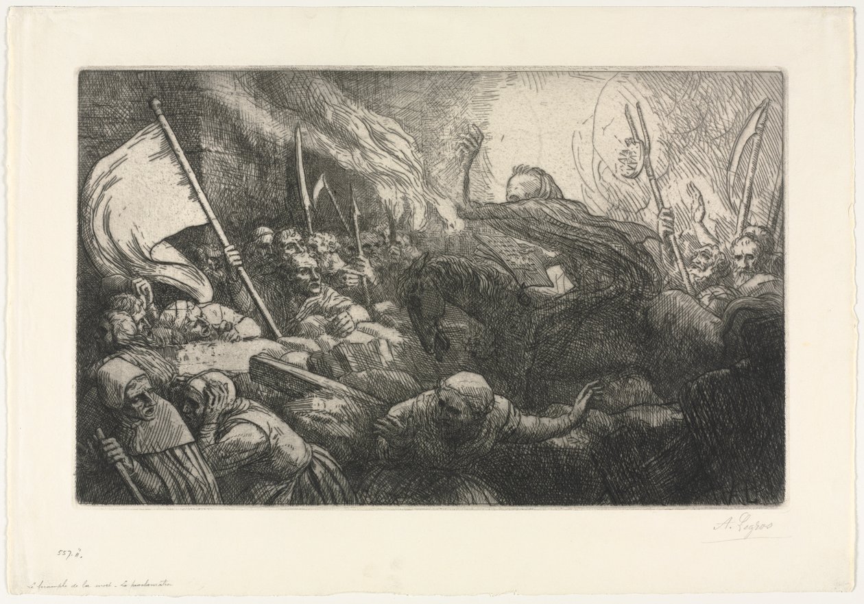 Dödens triumf: tillkännagivandet av Alphonse Legros