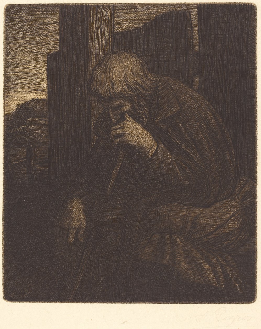 Tänkare (Le penseur) av Alphonse Legros