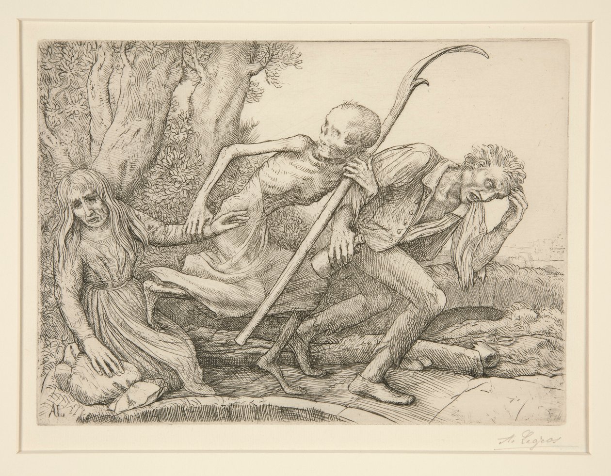Triumph of Death: Death Leading L av Alphonse Legros