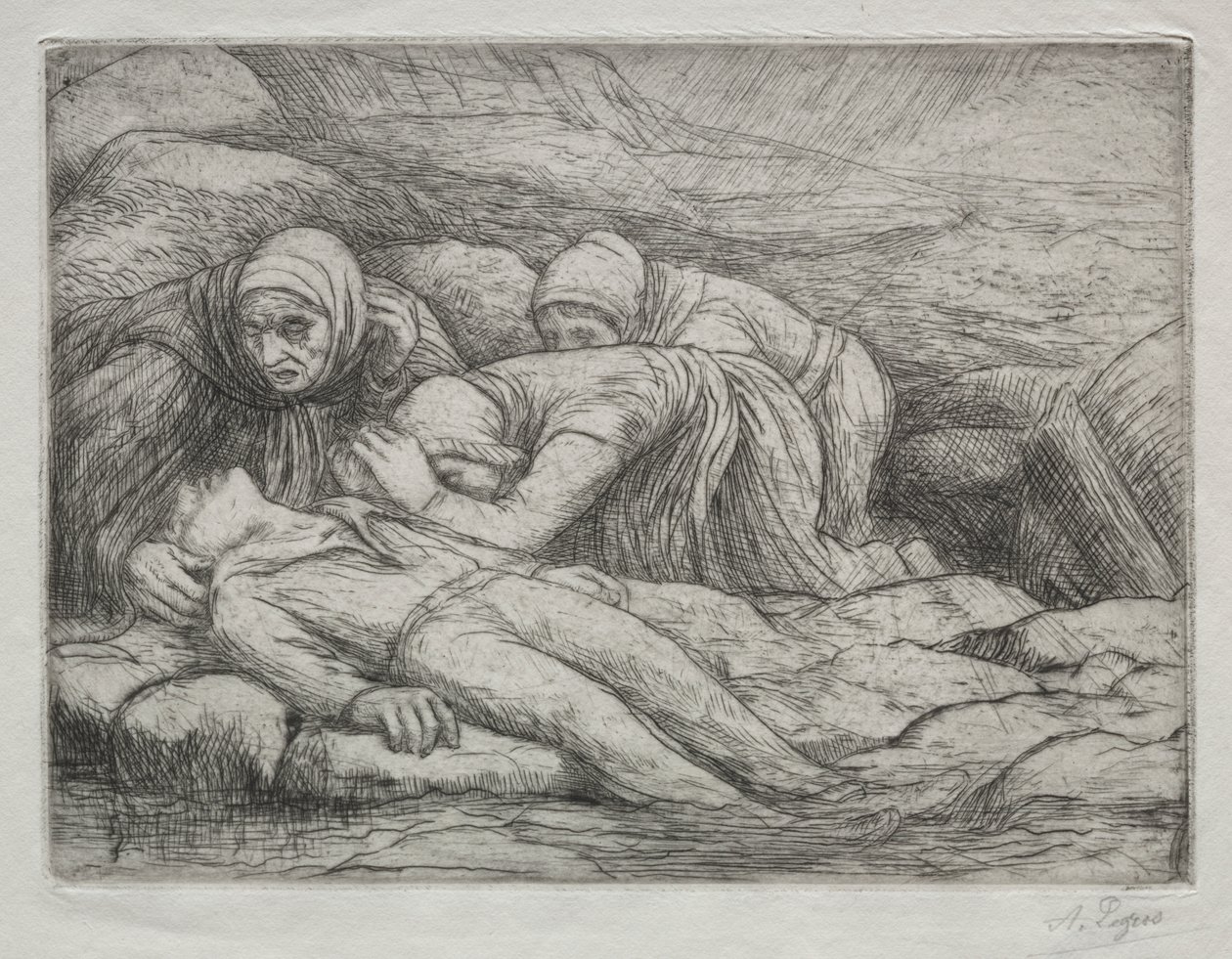 Triumph of Death: Death in a Family of Sailors av Alphonse Legros