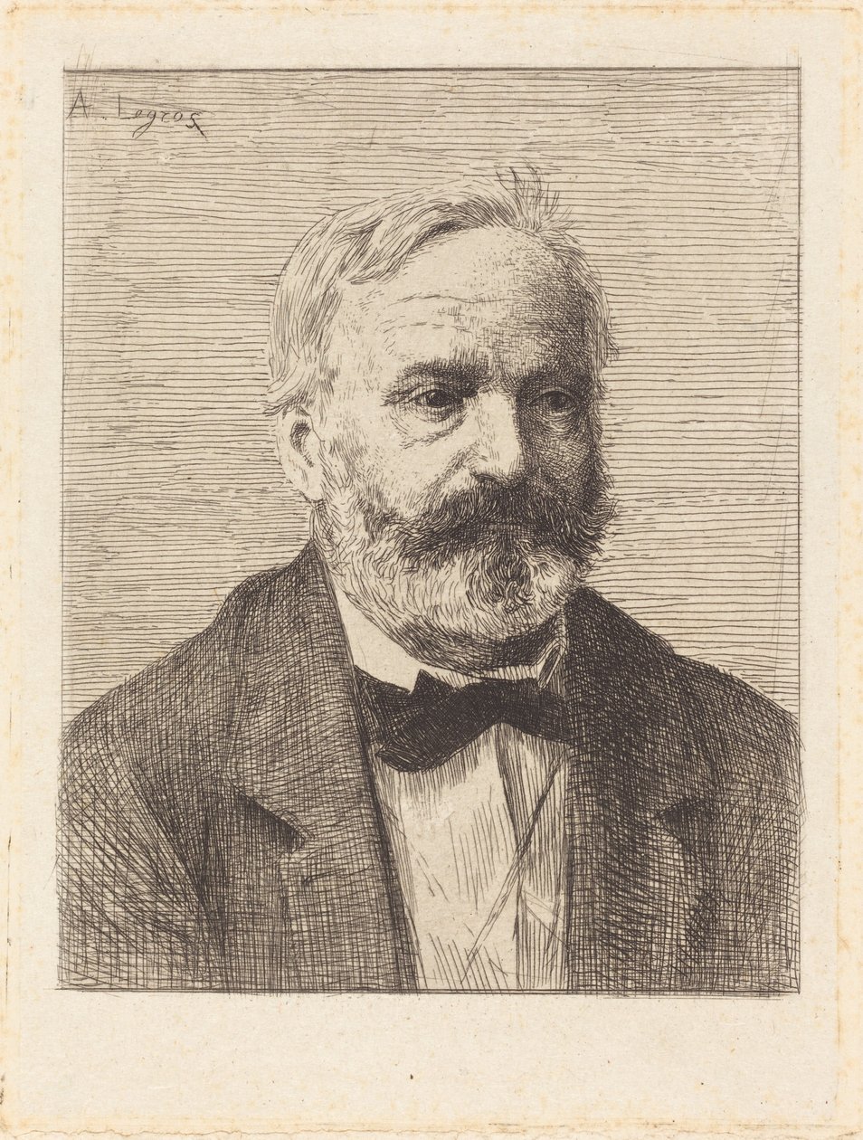Victor Hugo, platta 1 av Alphonse Legros
