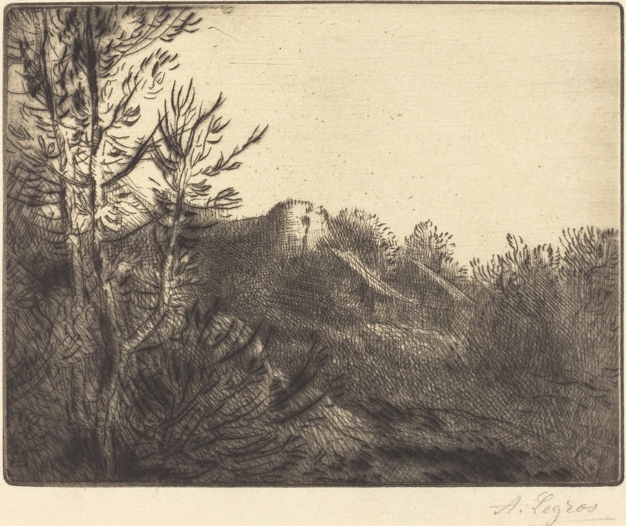 Utsikt över en gård Valoux Farm. av Alphonse Legros