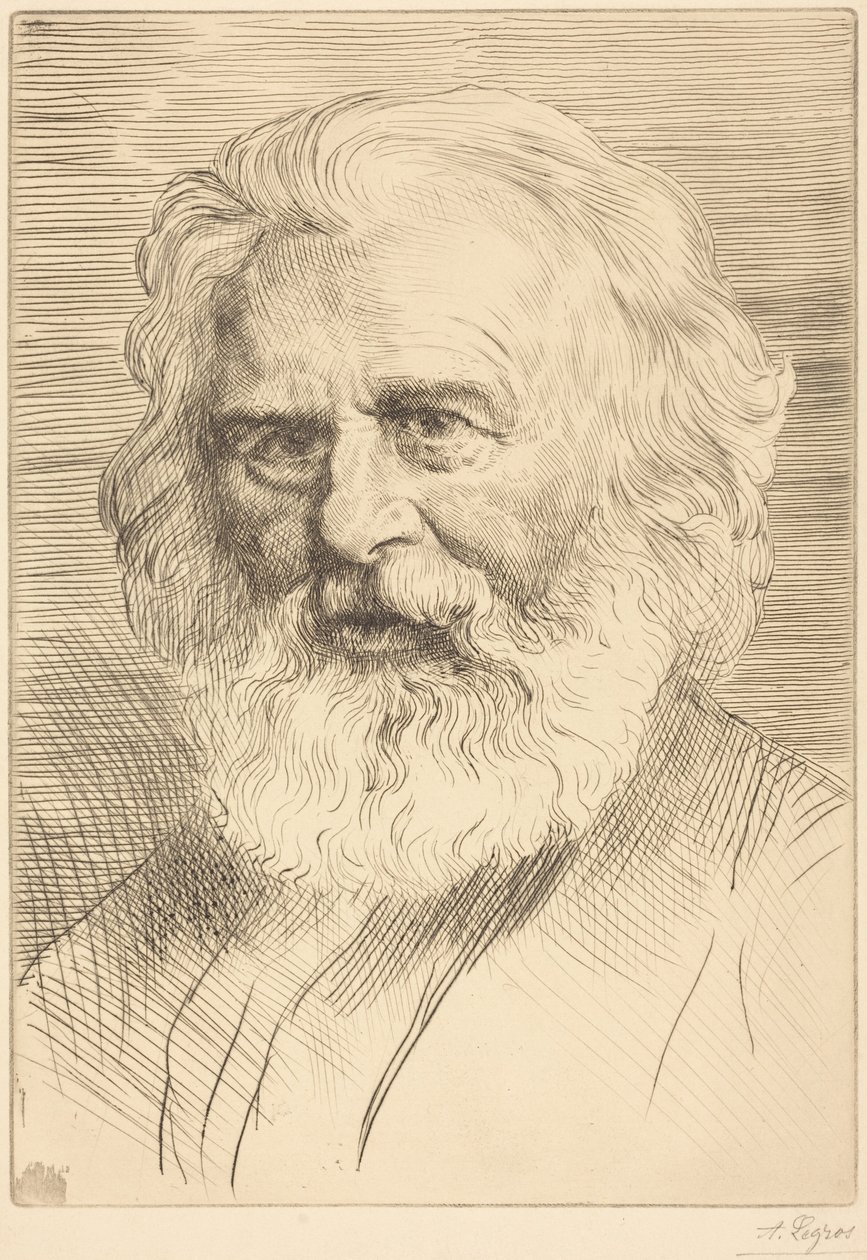 W.H. Longfellow, 1:a plåten av Alphonse Legros