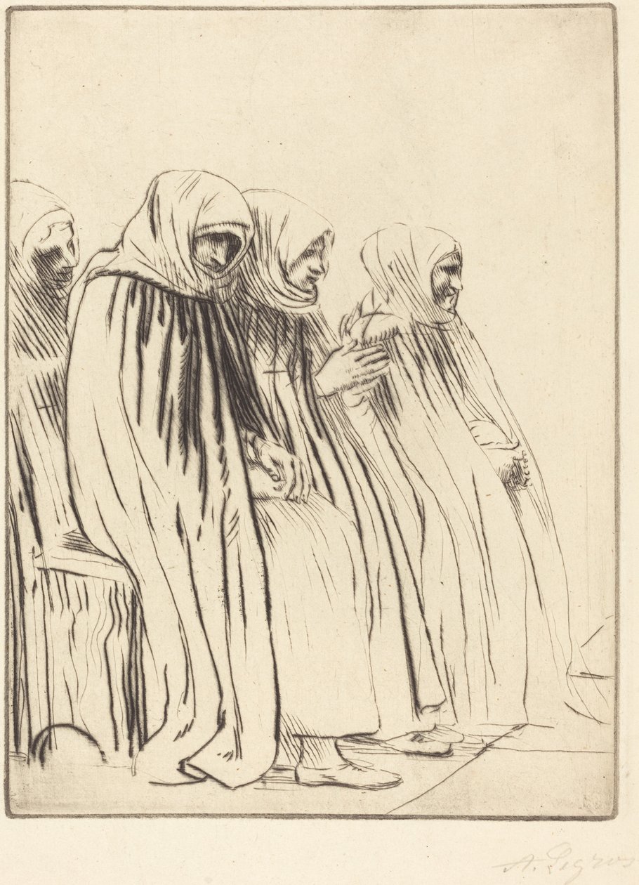 Kvinnor i Bryssel Kvinnor i Brygge. av Alphonse Legros